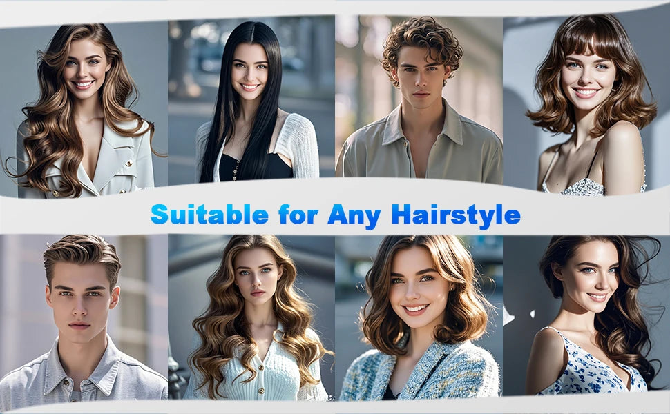 Hair Dryer - Negative Ionic Blow Dryer with 150000 RPM High Speed Brushless Motor for Fast Drying, Low Noise, HD Display Hair Dr