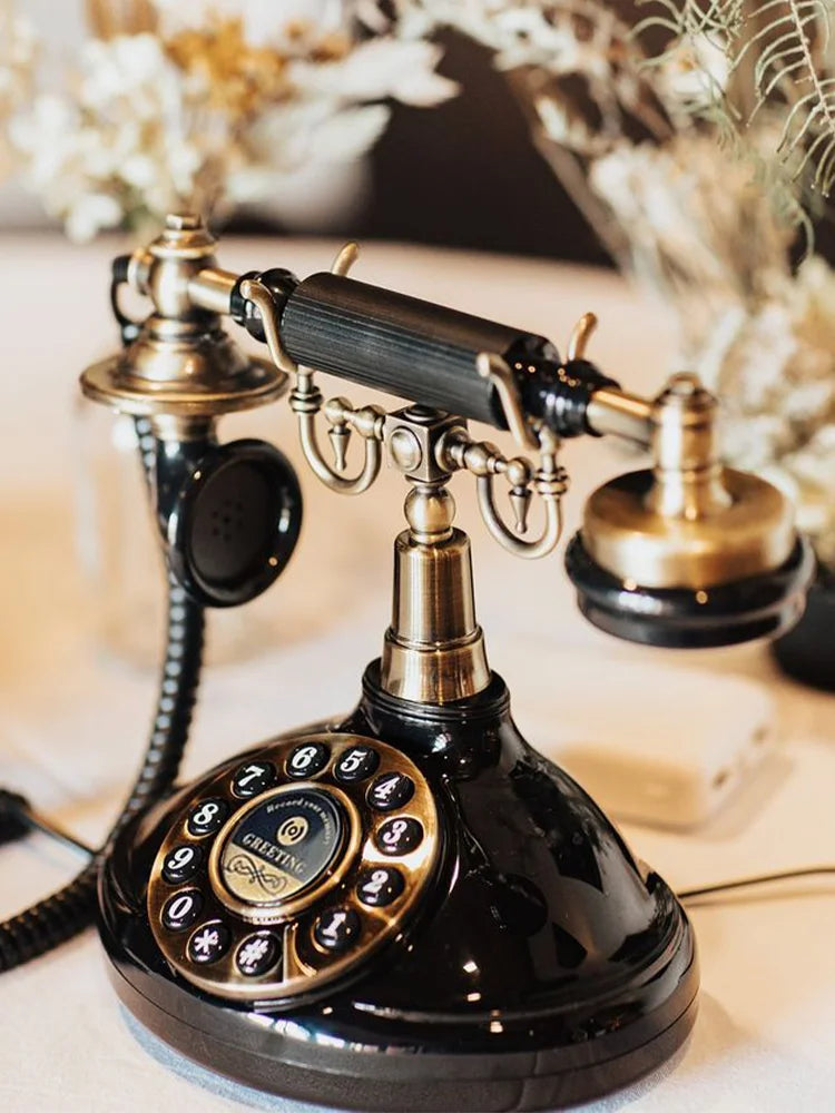 Audio Guest Book Wedding Telephone Classic Retro Craftsmanship Wedding Guestbook For Confessional Wedding Birthday Party Messag