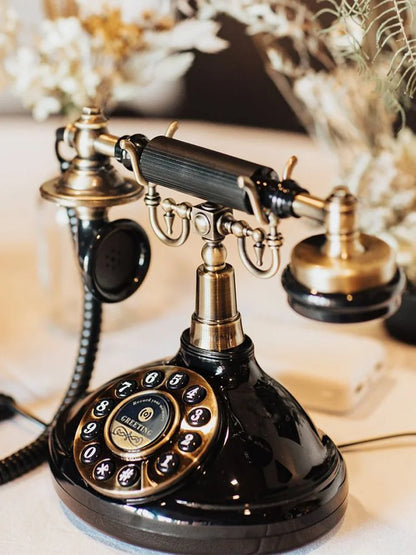 Audio Guest Book Wedding Telephone Classic Retro Craftsmanship Wedding Guestbook For Confessional Wedding Birthday Party Messag
