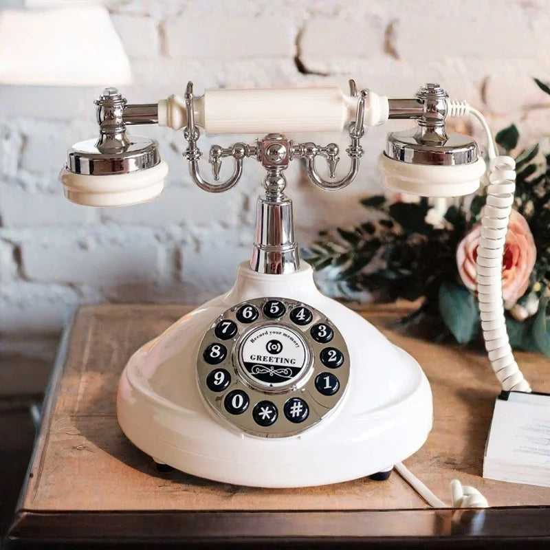 Audio Guest Book Wedding Telephone Classic Retro Craftsmanship Wedding Guestbook For Confessional Wedding Birthday Party Messag