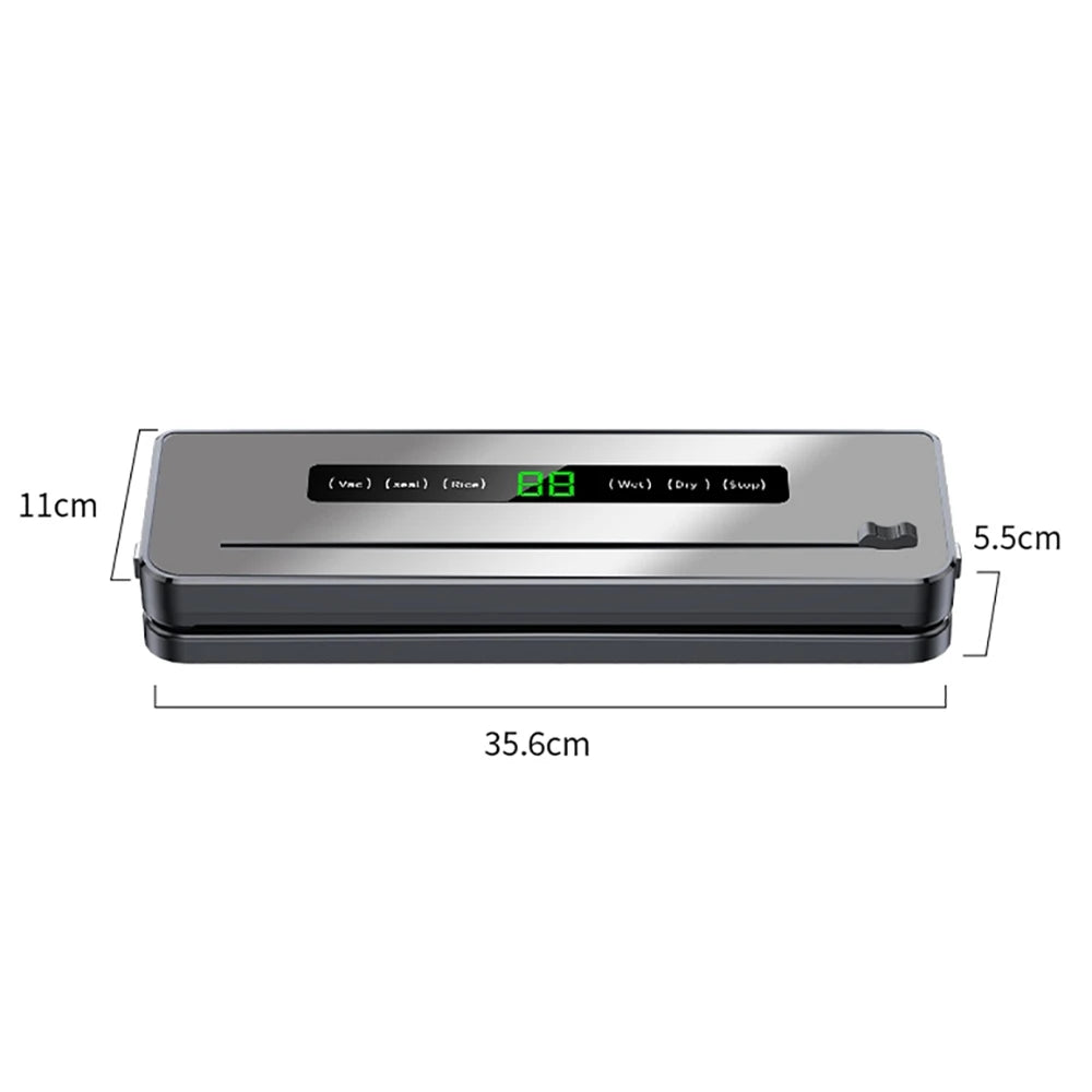 Vacuum Sealer Machine 65KPA Food Vacuum Sealer Compact Machine For Food Preservation Automatic Food For Home Kitchen