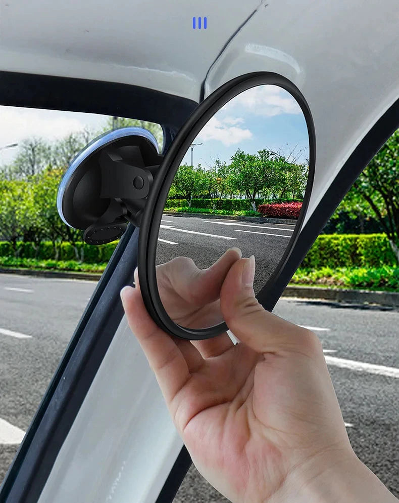 Car Mirror 360 Degrees Rotatable Dashboard Windshield Sun Visor Plate Auxiliary Observe Mirror Suction Cup Interior Baby Mirrors