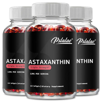 Astaxanthin Health Supplement 120 Capsules Cardiovascular Support Metabolism Boost Eye Joint Skin Health Beauty & Health Care