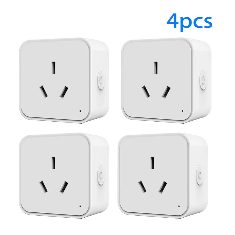 SIXWGH Zigbee Smart Socket AU Plug Adapter Tuya Smart Life App Wireless Control Timing Power Monitoring Function Aleax Outlet