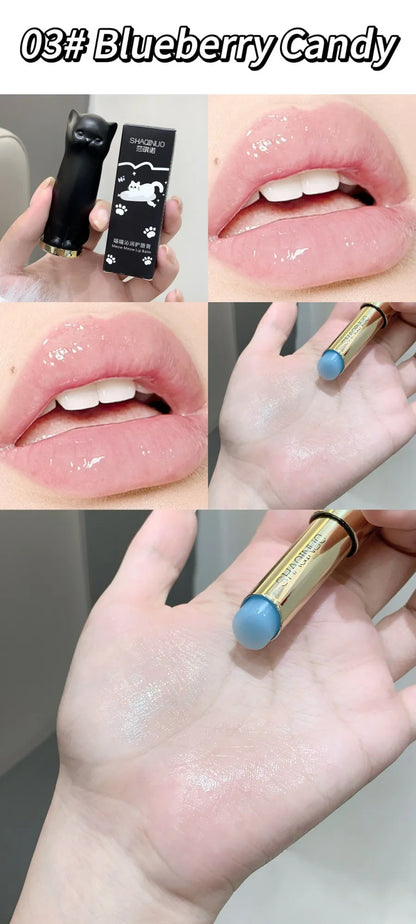 Cute Cat Lip Balm to Improve Lip Dryness And Improve Dull Skin Students Autumn And Winter Moisturizing And Hydrating Li