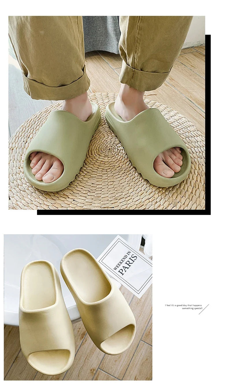 Men's Home EVA Slipper Soft Summer Fashion Thick Soled Slippers Men's Beach Shoes Home Home Sandals e Home Sandals