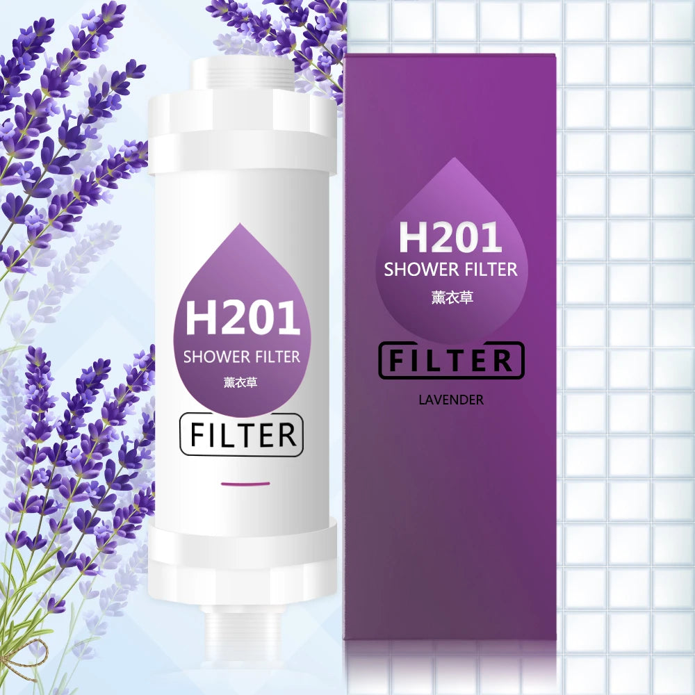 Vitamin C Shower Head Filter,Scented Bathing Shower Filter,Chlorine Removal Water Softener ,Natural Vitamin C Shower Filter