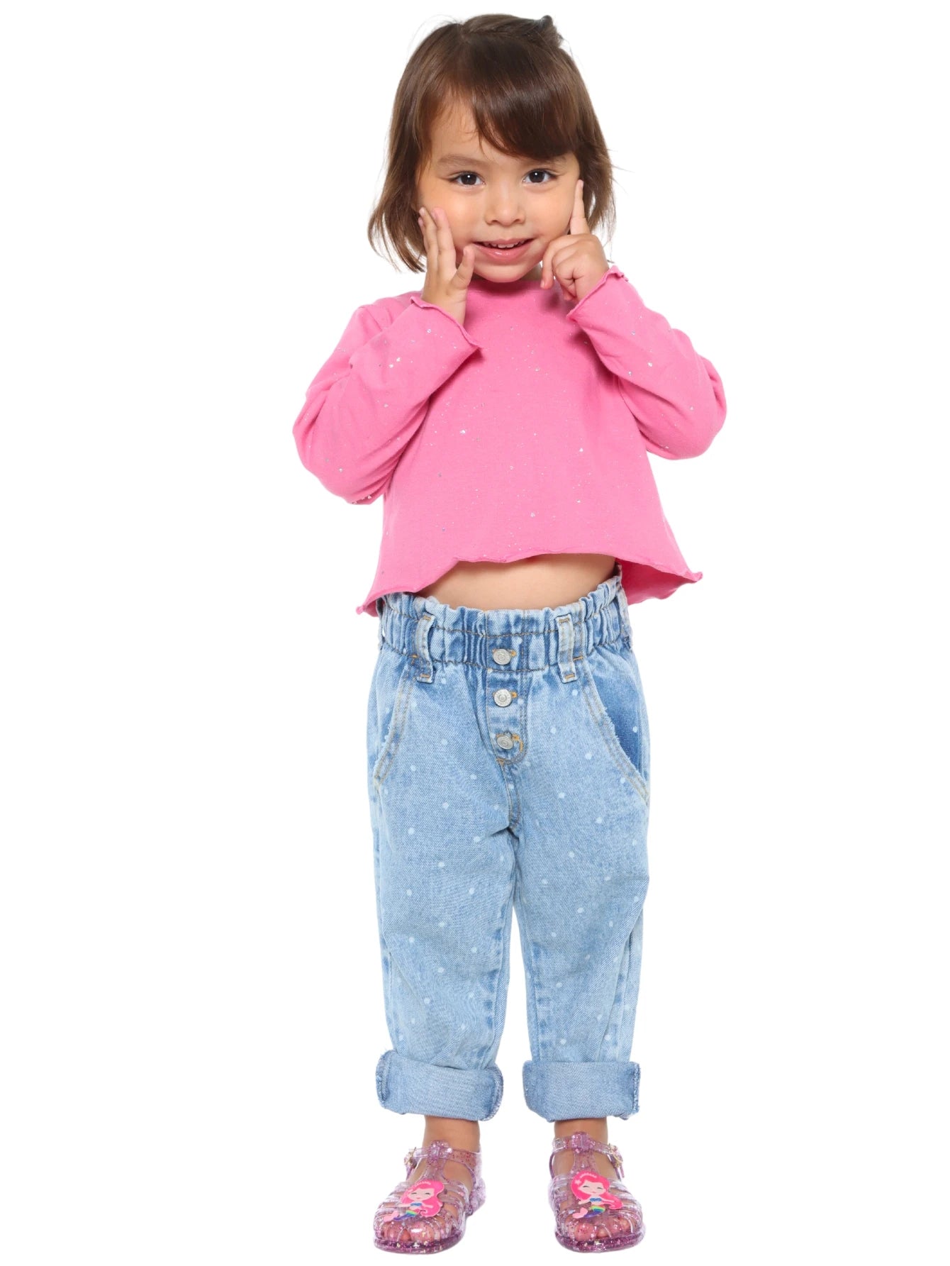 Sandals girl glitter mermaid children's shoes baby Juju shoes