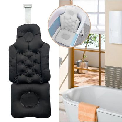 Full Body Bath Pillow Filling Ergonomic Spa Bath Pillow Luxury Bath Cushion Waterproof Back Neck Support Soft Bath Tub Pillow