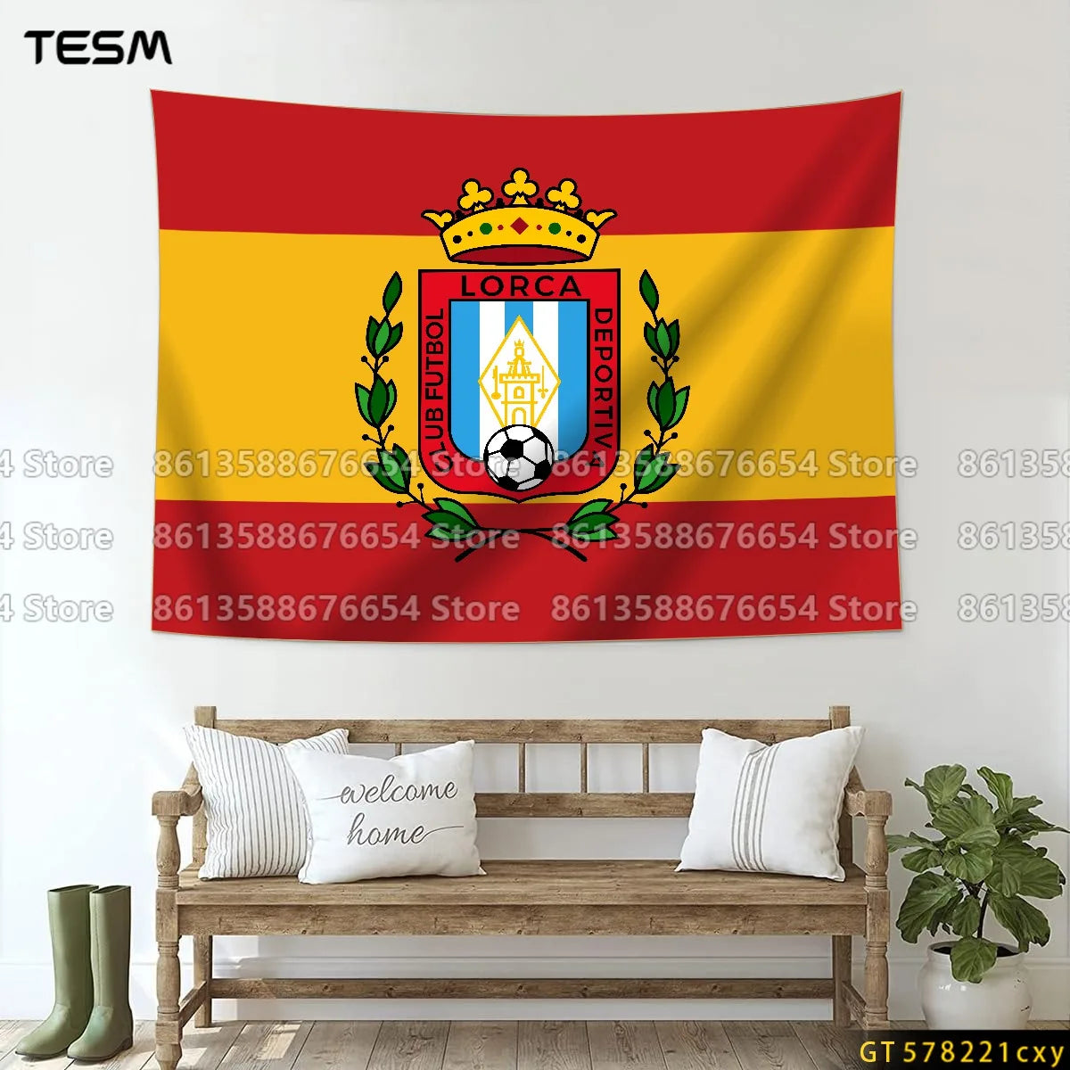 Wall Art Decor  Fabric Tapestry Wall Hanging  Living Room Bedroom Kitchen Dorm Decor Multi  Flag 3D printed pattern