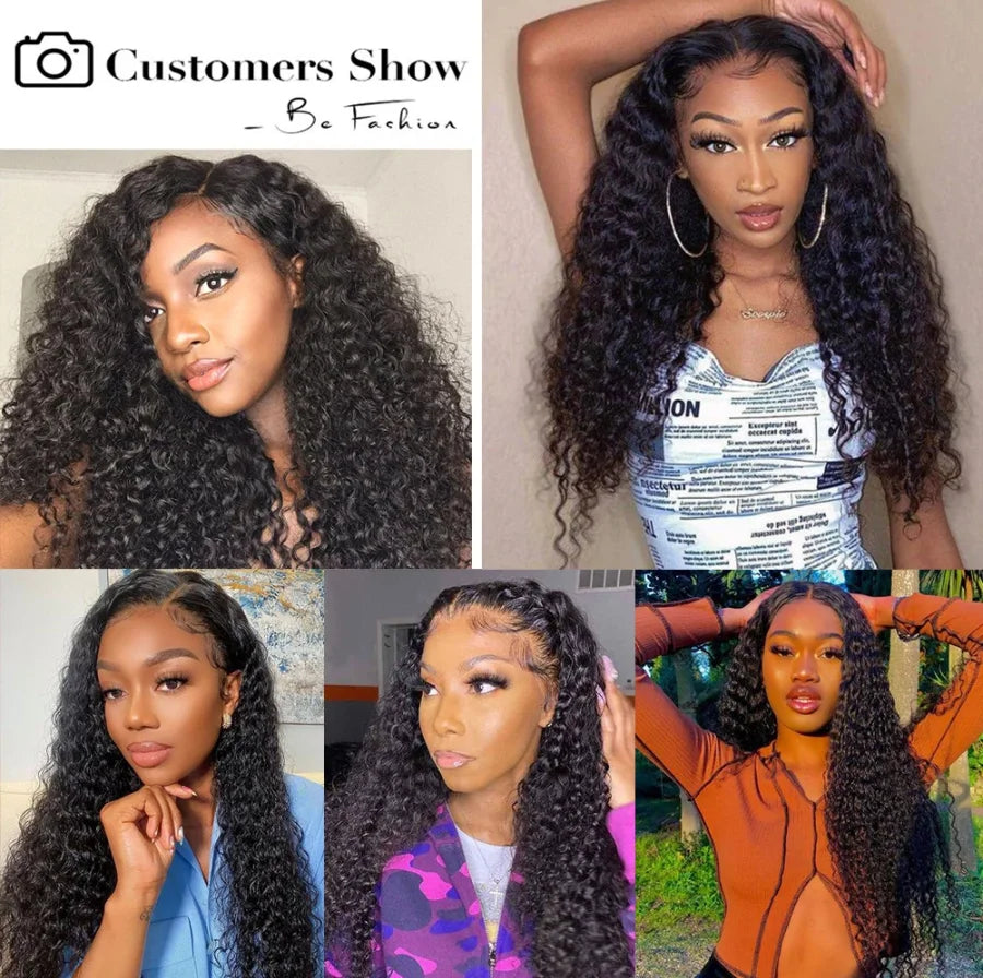Burmese Afro Kinky Curly Human Hair Bundles Top Raw Hair Extensions Unprocessed Virgin Deep Water Wave 100% Human Hair Weave