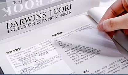 50/100 Sheets Sticky notes Reusable Transparent sticky notes Waterproof note paper for School office stationery Bookmark Marker