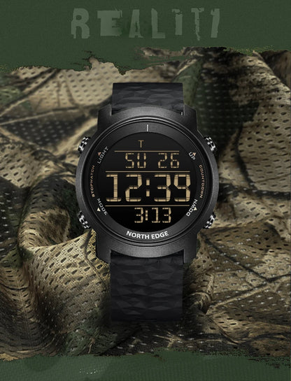 NORTH EDGE Men Watch Digital Watch Outdoor Sports Watch Fashion LED Men Watch Waterproof 50M Countdown Alarm Clock 2022New Watch