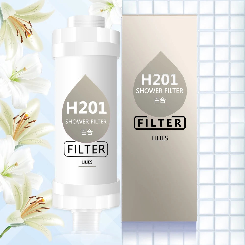 Vitamin C Shower Head Filter,Scented Bathing Shower Filter,Chlorine Removal Water Softener ,Natural Vitamin C Shower Filter