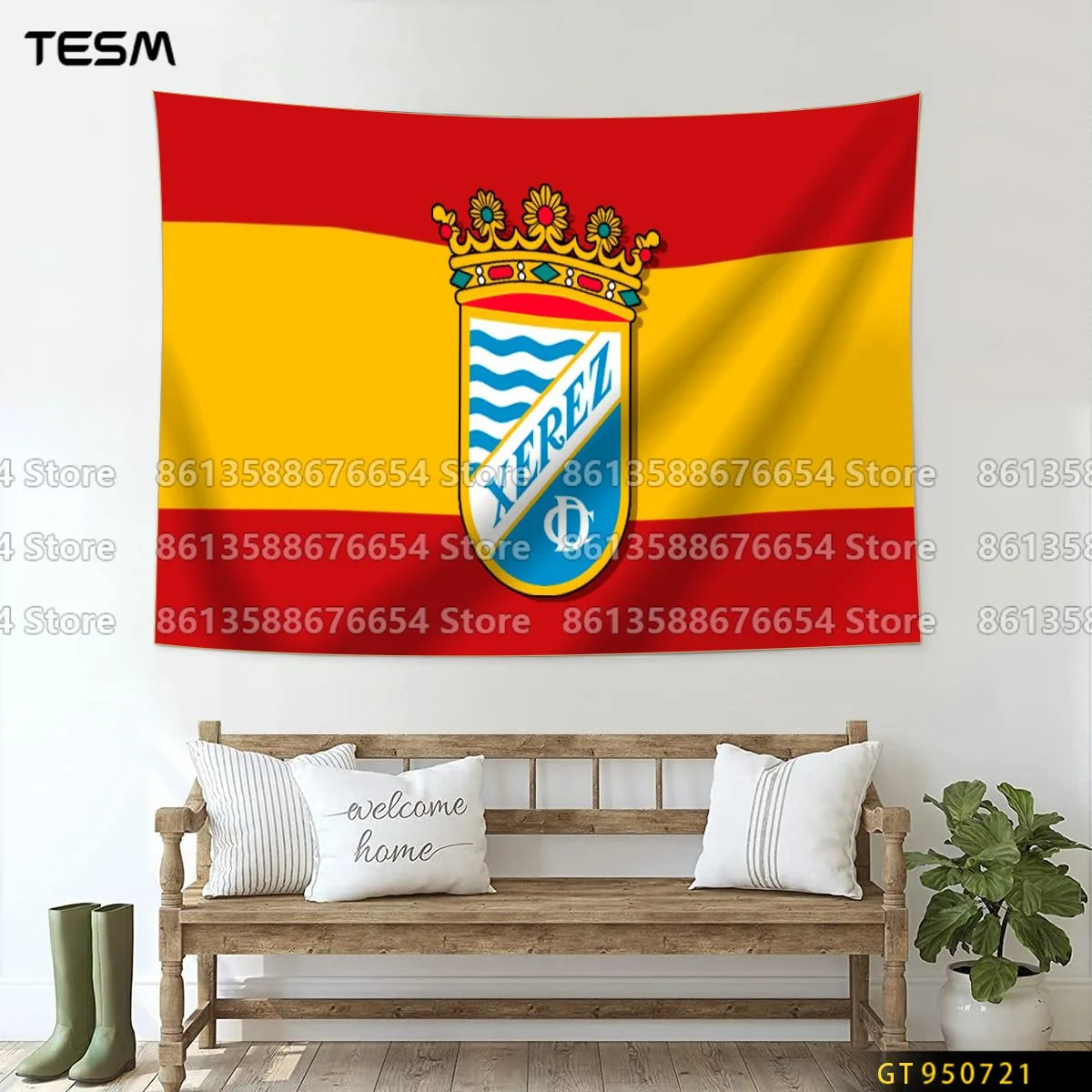 Wall Art Decor  Fabric Tapestry Wall Hanging  Living Room Bedroom Kitchen Dorm Decor Multi  Flag 3D printed pattern