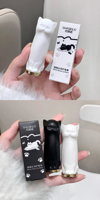 Cute Cat Lip Balm to Improve Lip Dryness And Improve Dull Skin Students Autumn And Winter Moisturizing And Hydrating Li