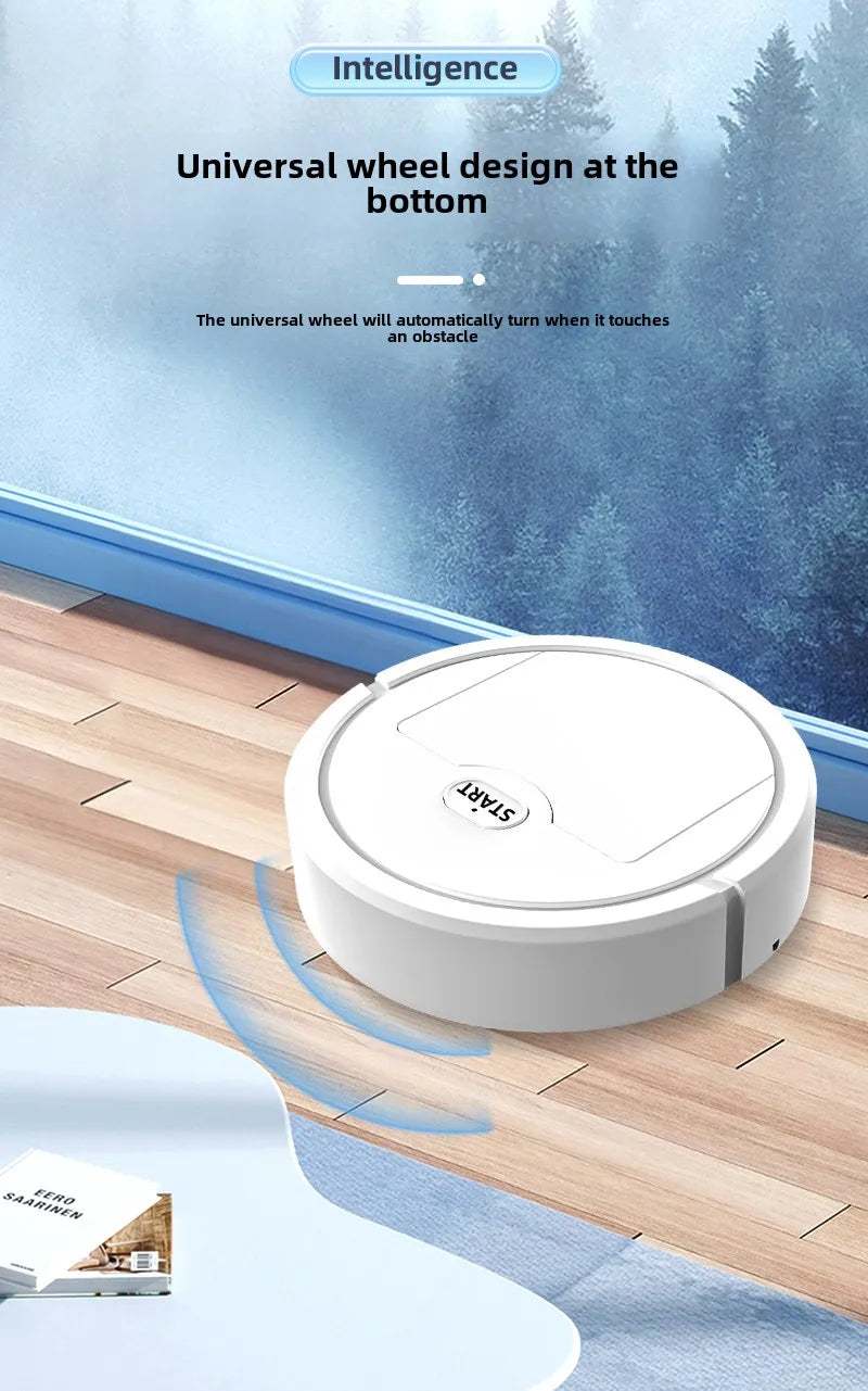 Mini Smart Household Robot Vacuum Cleaner Household Self-Cleaning Sweep and Wet Mopping  Rechargeable Electric Vacuum Robotic