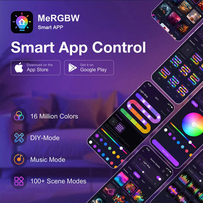 Smart LED Letters Lights Alphabet Light Decorative Name Letter Number Lamp Night Light USB MeRGBW App Music Sync Logo Game Home