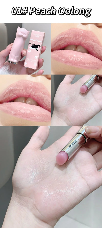 Cute Cat Lip Balm to Improve Lip Dryness And Improve Dull Skin Students Autumn And Winter Moisturizing And Hydrating Li