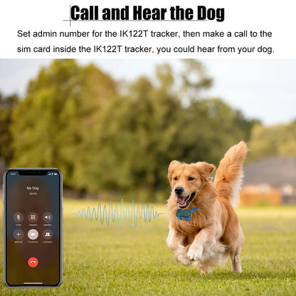 4G Dogs Pet Mini GPS Tracker Anti-Lost Collar Tracking Device Free Website APP