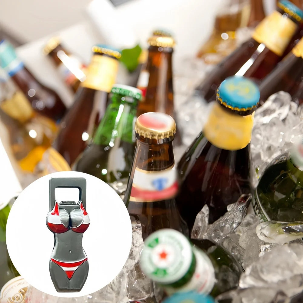 Portable Can Opener Handheld Fun Bottle Openers Bikini Sexy Design Fun Bottle Openers Portable No Violation Bottle Openers