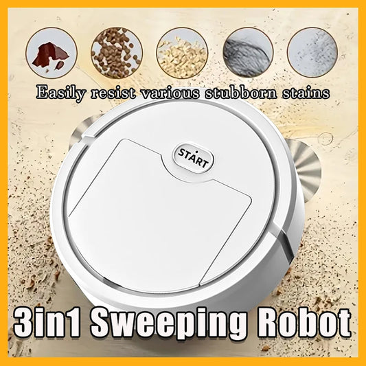 Mini Smart Household Robot Vacuum Cleaner Household Self-Cleaning Sweep and Wet Mopping  Rechargeable Electric Vacuum Robotic