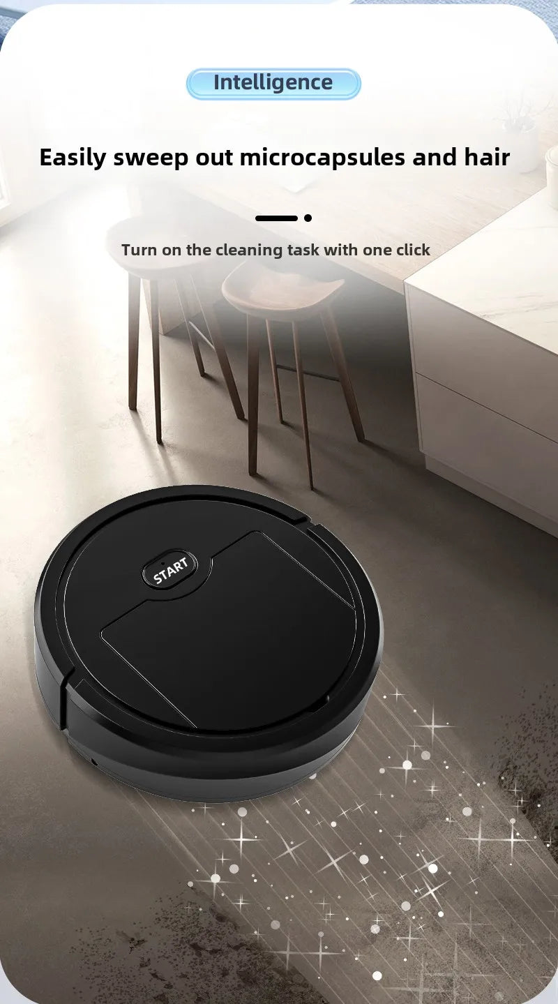 Mini Smart Household Robot Vacuum Cleaner Household Self-Cleaning Sweep and Wet Mopping  Rechargeable Electric Vacuum Robotic