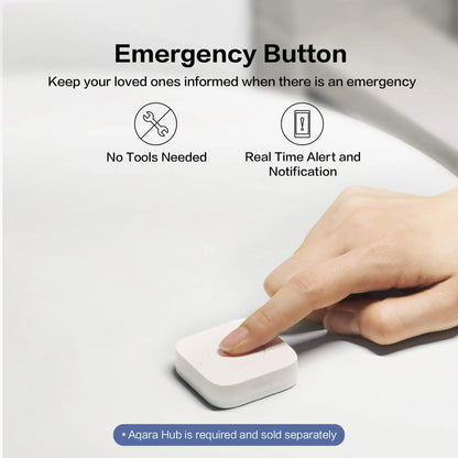Aqara Mini Wireless Switch Zigbee Connection Versatile 3-way Control Button For Smart Home Devices Compatible With Apple HomeKit