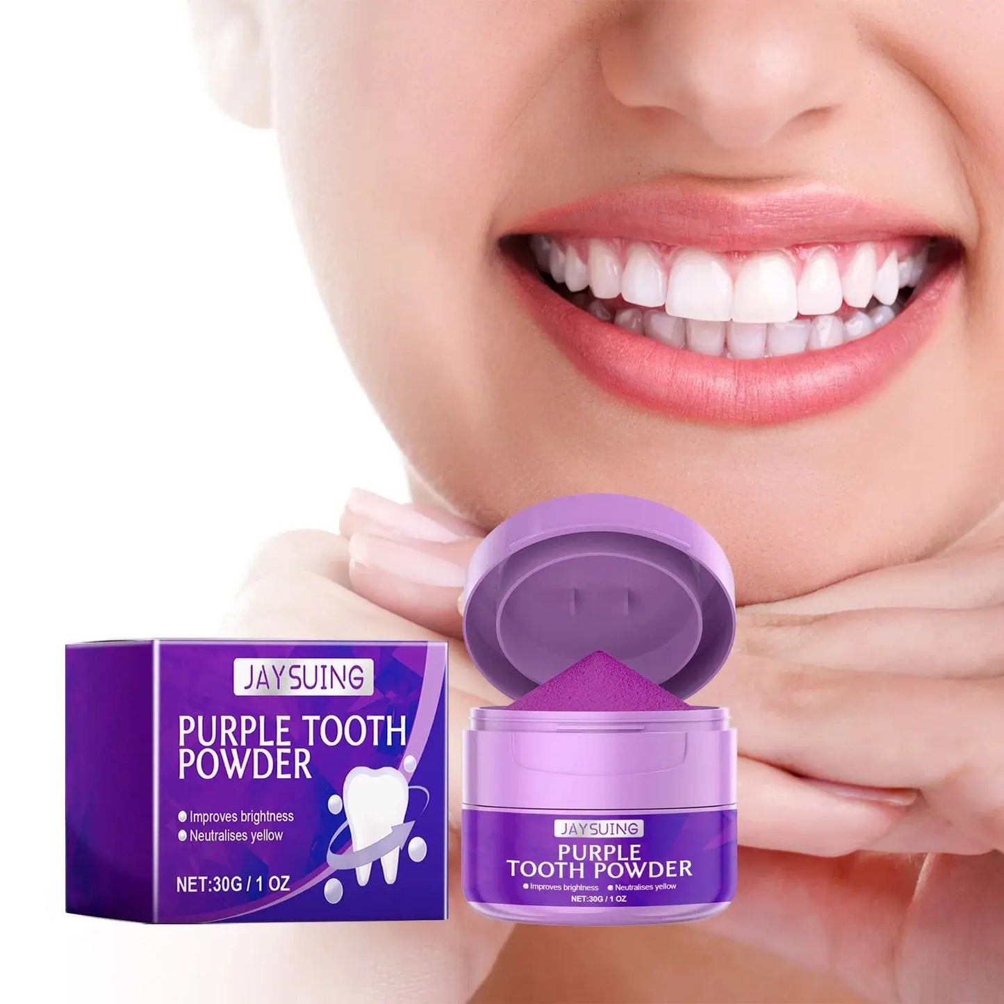 Whitening Tooth Powder Cleaning Oral Hygiene Fresh Breath Remove Plaque Stains Tartar Removal Bright Dental Brush Teeth Powder