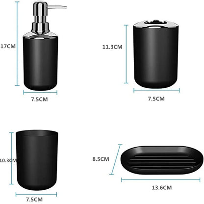 New luxury 4/6 piece bathroom accessories set various styles solid color high-end bathroom accessories set