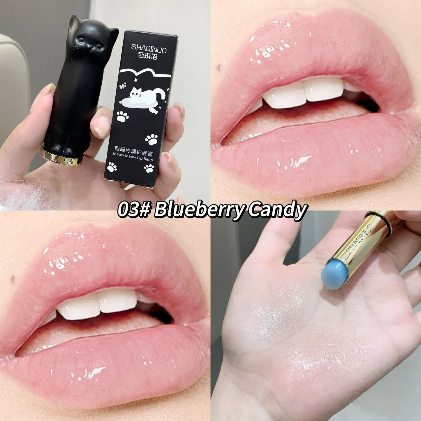 Cute Cat Lip Balm to Improve Lip Dryness And Improve Dull Skin Students Autumn And Winter Moisturizing And Hydrating Li