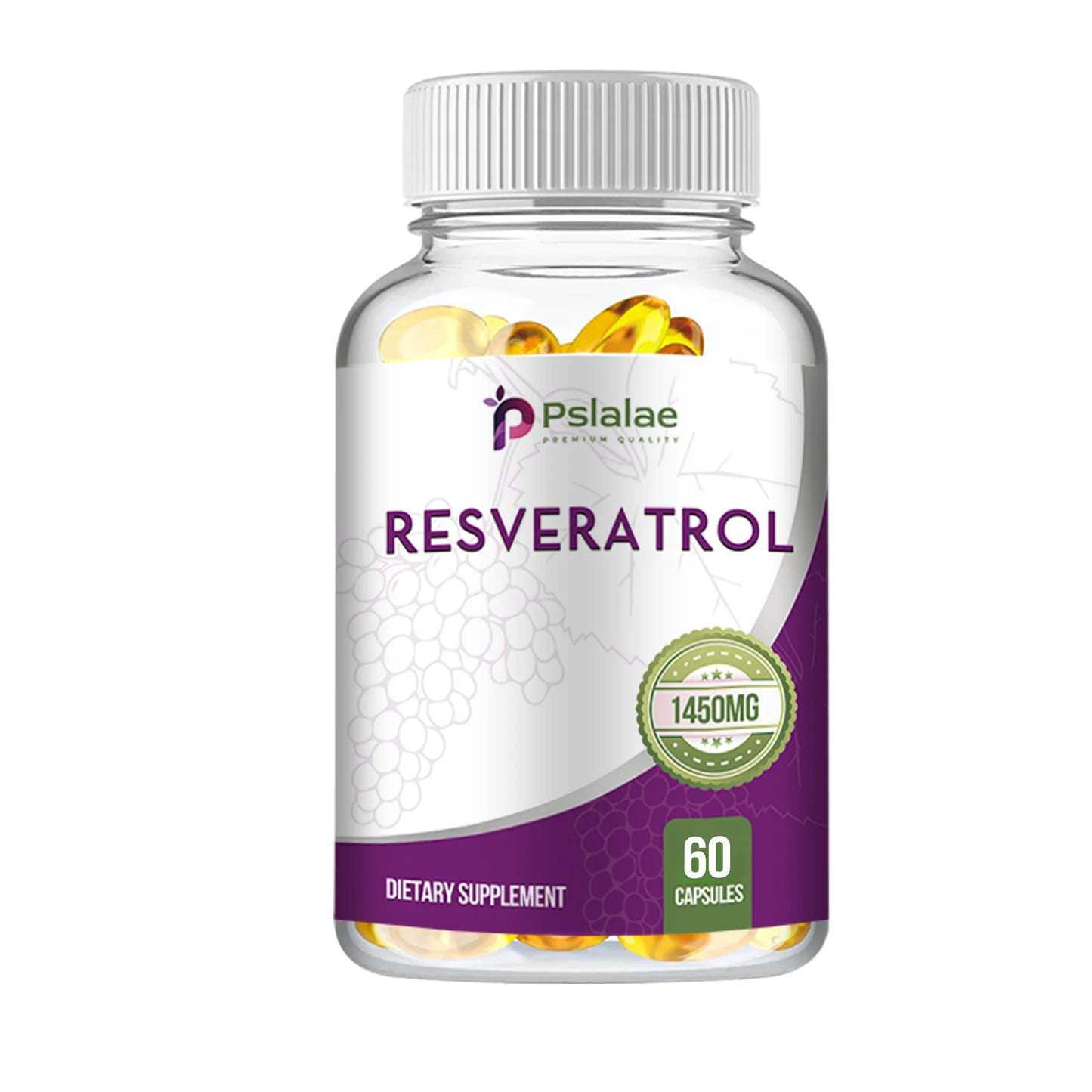 Resveratrol - Natural Antioxidant That Helps Overall Health, Heart Health and Metabolism - 60 Capsules
