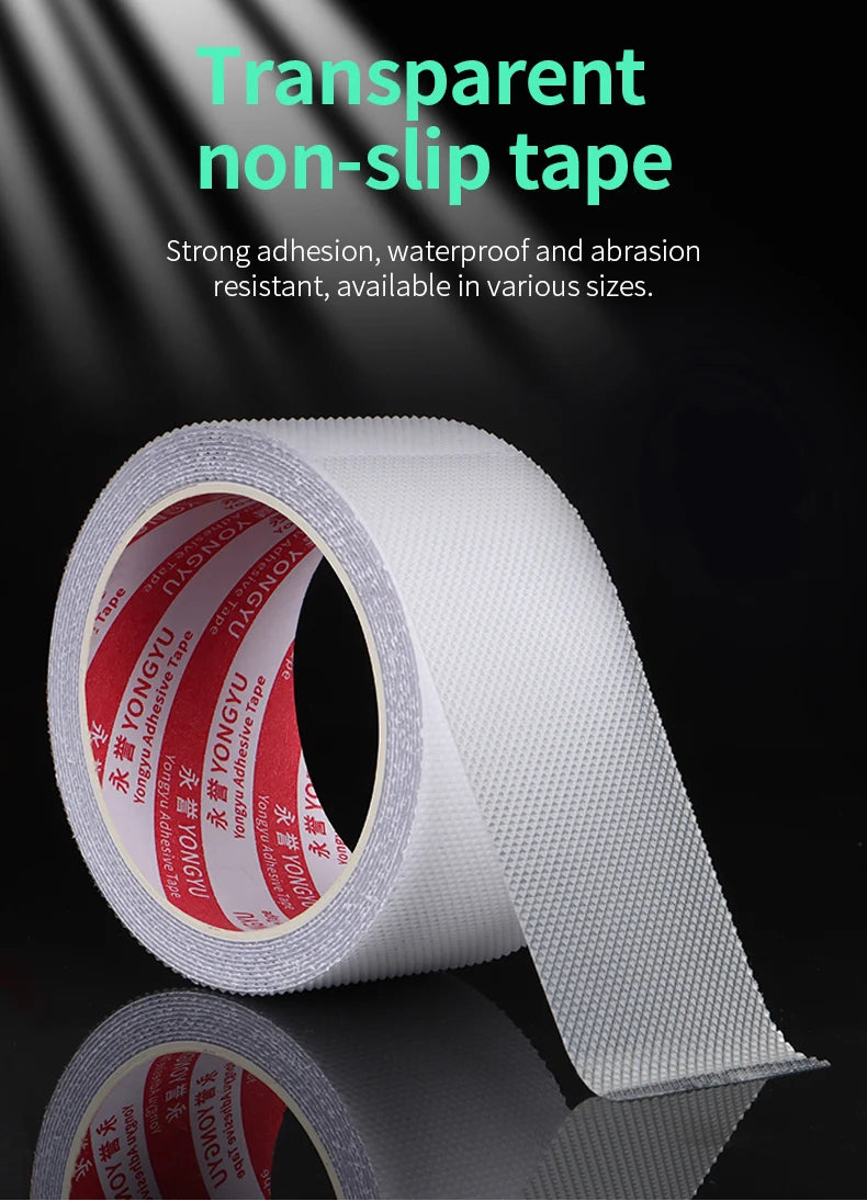 Anti Slip Tape, Non Slip Stair Tape for Steps Indoor Waterproof, Clear Safety Slip Traction Grip Tape for Tubs, Stairs, Boats