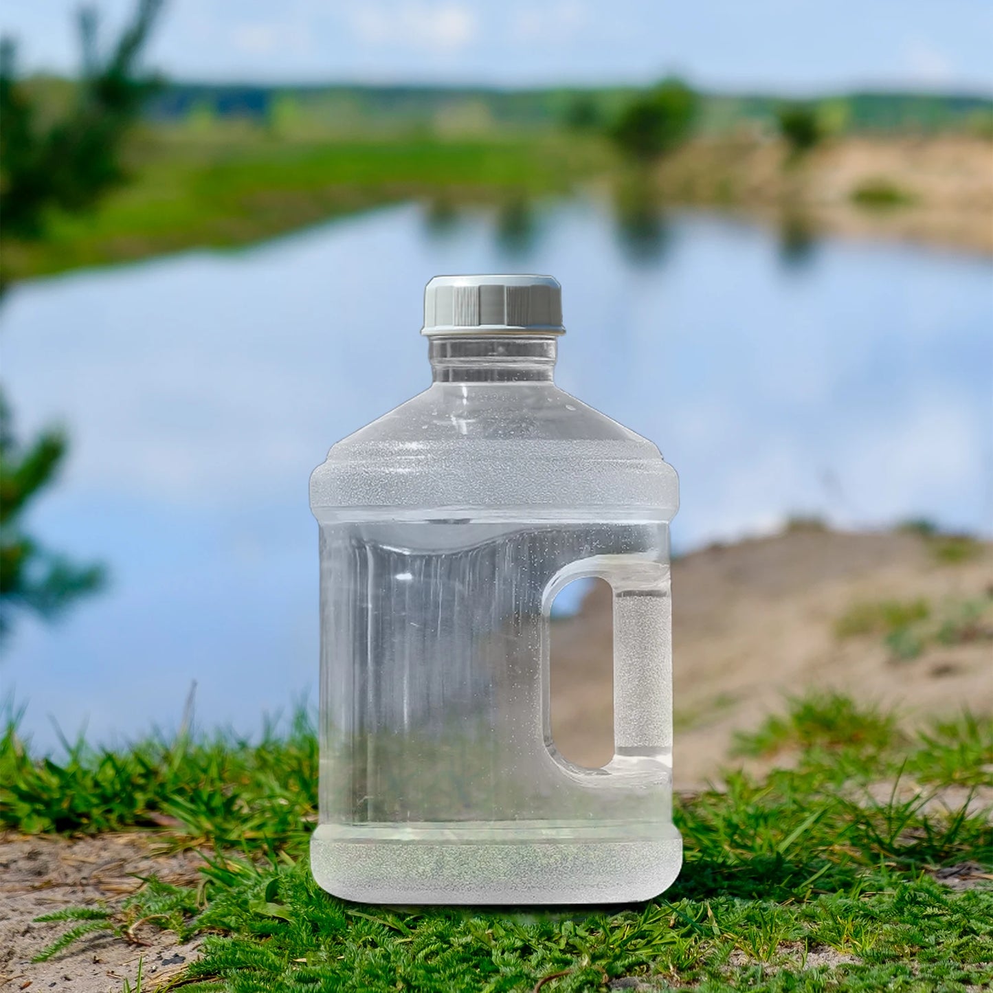 Large Water Bottle 7.5L Water Container Carrier Bucket Thickened Drinking Water Barrel for Gym Camping Hiking Travel Outdoor