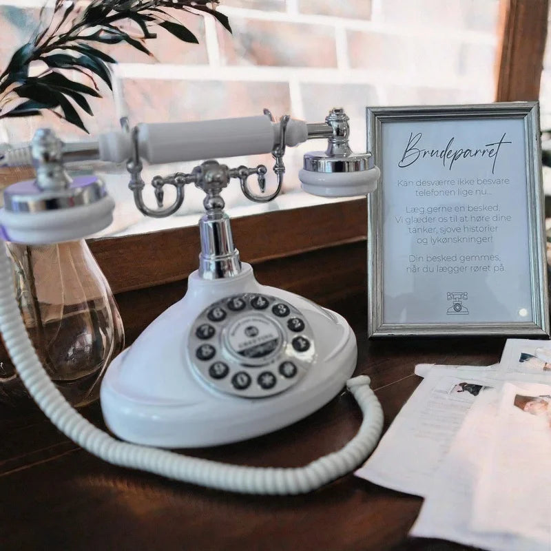 Audio Guest Book Wedding Telephone Classic Retro Craftsmanship Wedding Guestbook For Confessional Wedding Birthday Party Messag