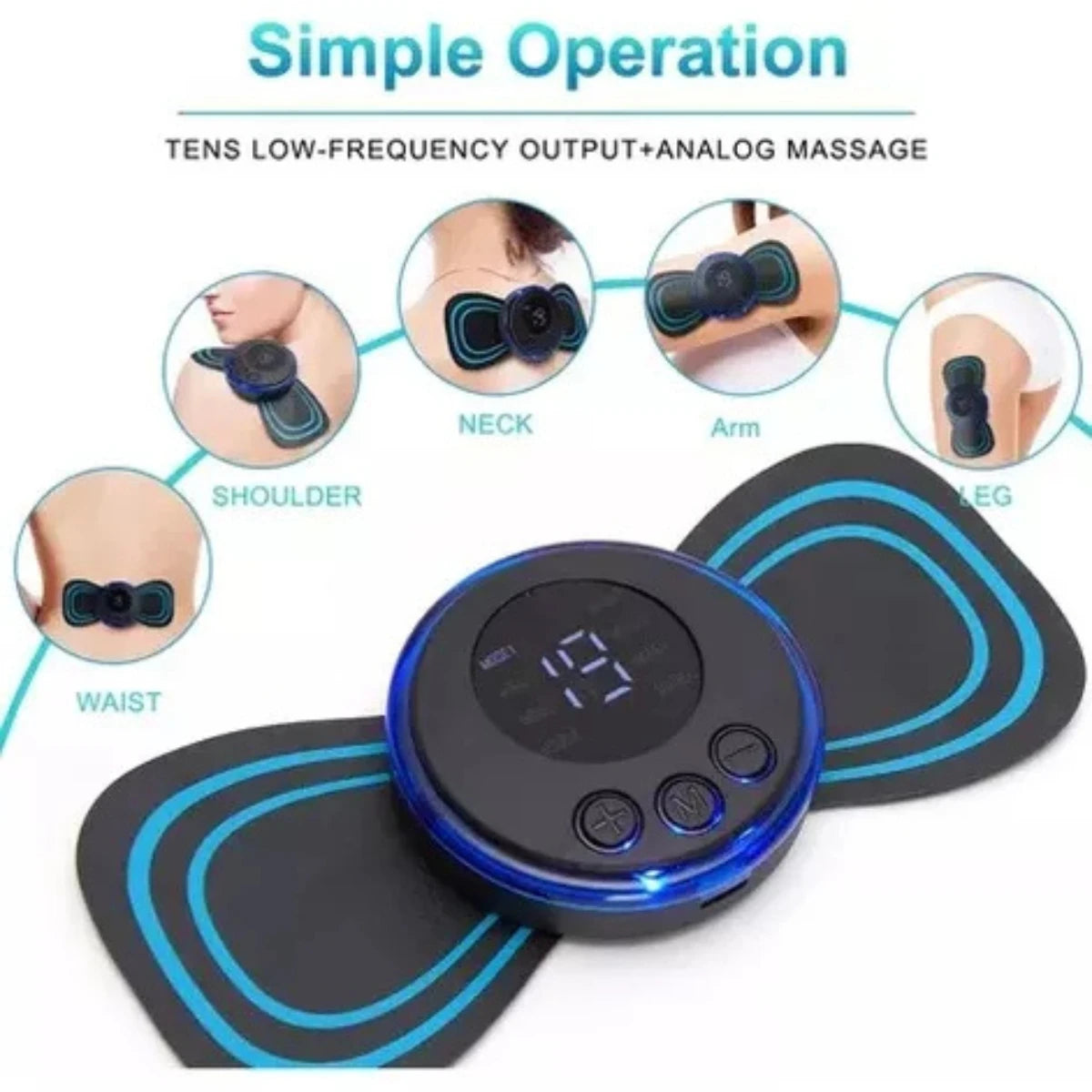 Portable Rechargeable Massager for Back, Neck and Back Pain A0643