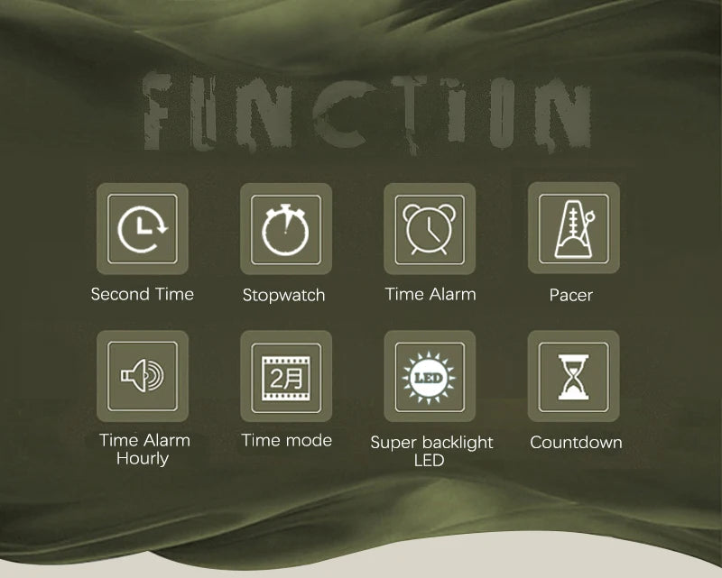 NORTH EDGE Men Watch Digital Watch Outdoor Sports Watch Fashion LED Men Watch Waterproof 50M Countdown Alarm Clock 2022New Watch