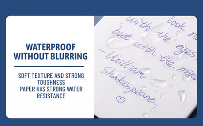 50/100 Sheets Sticky notes Reusable Transparent sticky notes Waterproof note paper for School office stationery Bookmark Marker