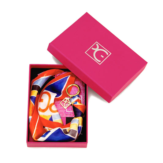 PG Women's Silk Scarf Accessories Temperament Pendant Luggage Accessories Fashionable Street Multi-style Luggage Accessories