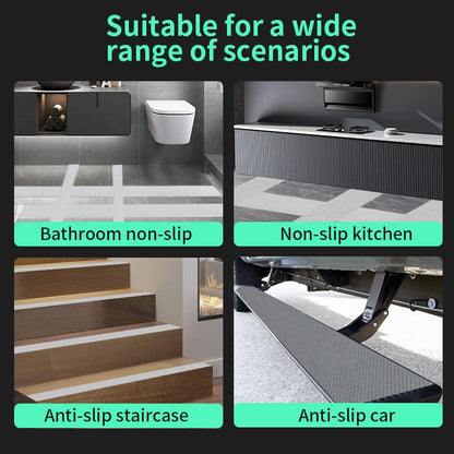 Anti Slip Tape, Non Slip Stair Tape for Steps Indoor Waterproof, Clear Safety Slip Traction Grip Tape for Tubs, Stairs, Boats