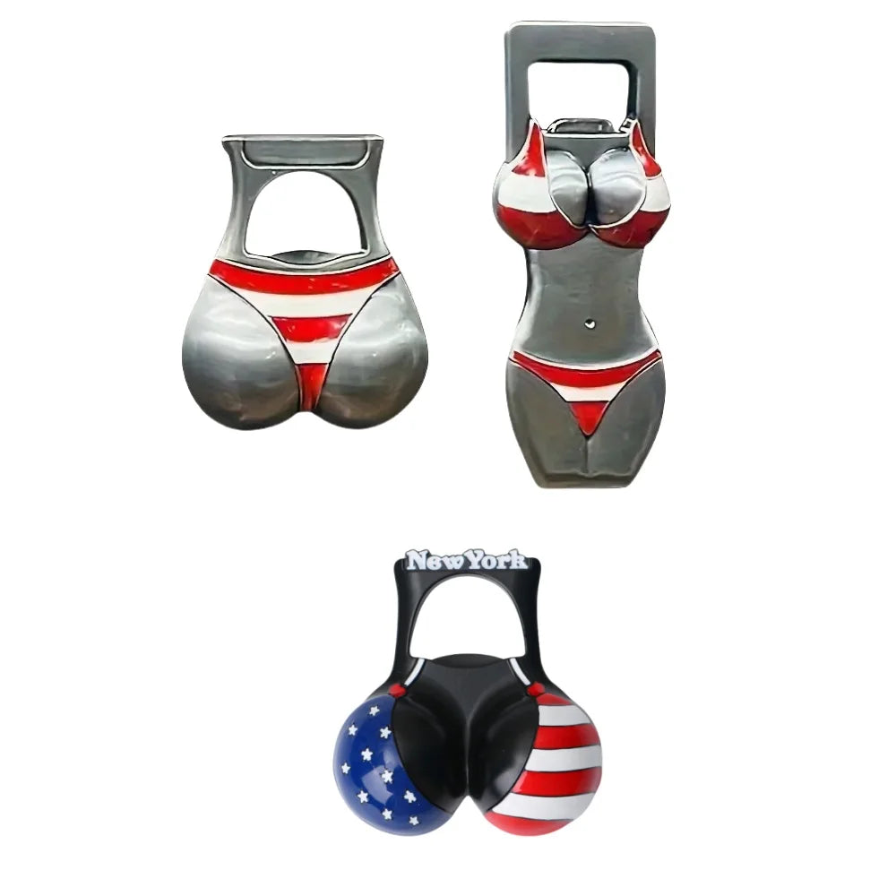 Portable Can Opener Handheld Fun Bottle Openers Bikini Sexy Design Fun Bottle Openers Portable No Violation Bottle Openers