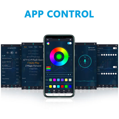 Smart RGB LED Under Monitor Light Bar Bluetooth APP Remote Control Computer Lamps Music Sync Timer Screen Hanging Desk Light