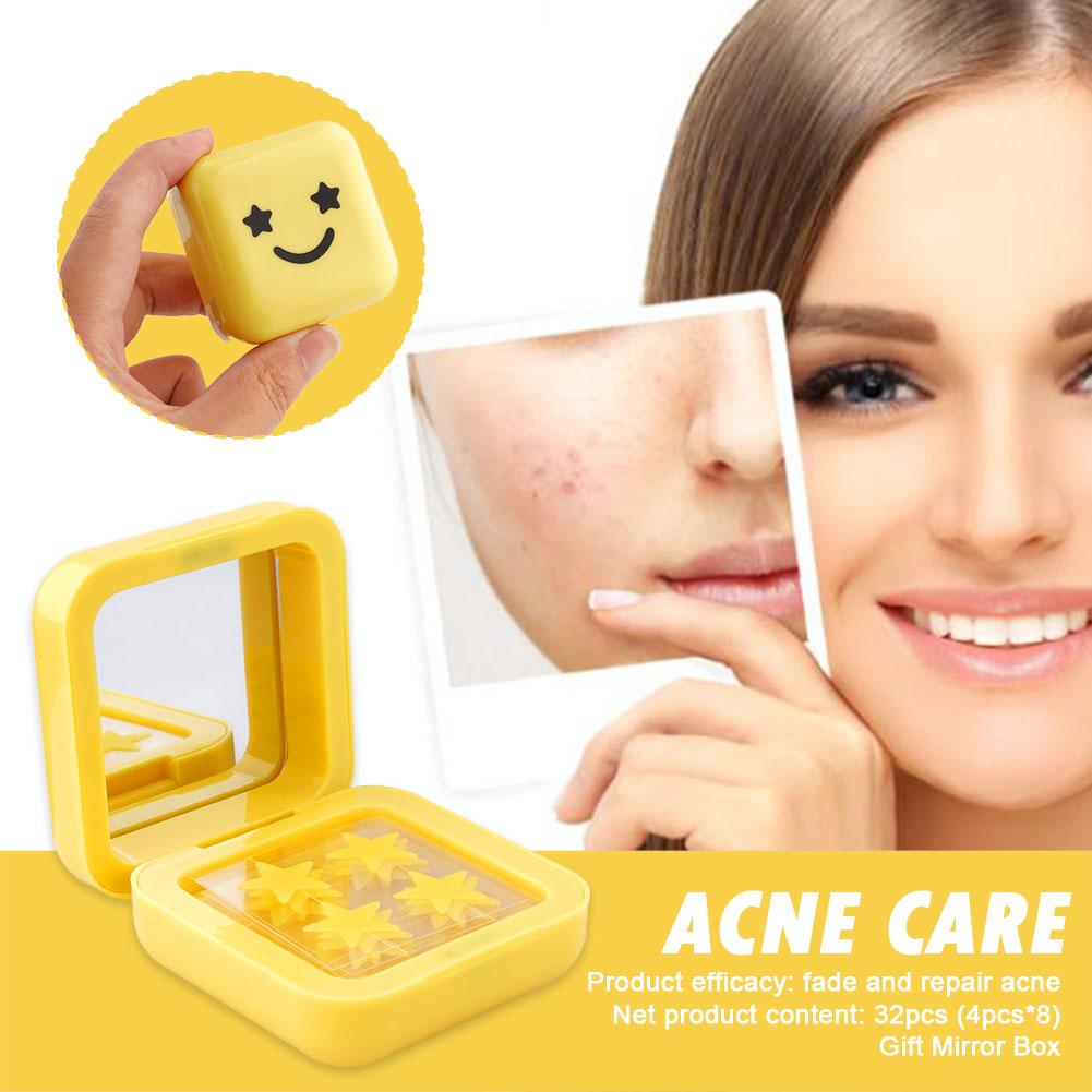 32patch Acne Pimple Patches Hydrocolloid Invisible Healing Absorbing Spot Sticker For Inflamed Acne Improve Whiteheads Skin Care