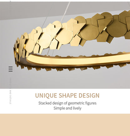 Contemporary Art Decorative Reading Room Pendant Lamp LED Gold Brass Pendant Chandelier Indoor Lighting Decoration