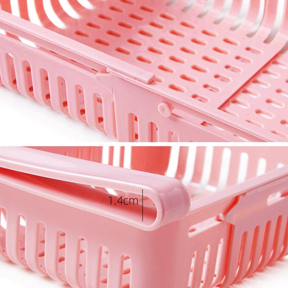 Fridge Organizer Box Multifunctional Refrigerator Preservation Pull-Out Type Classification Shelf Fresh Divider Layer Shelf