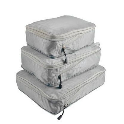 3pcs/set Compression Packing Cubes Travel Storage Bag Luggage Suitcase Organizer Set Foldable Waterproof Nylon Material