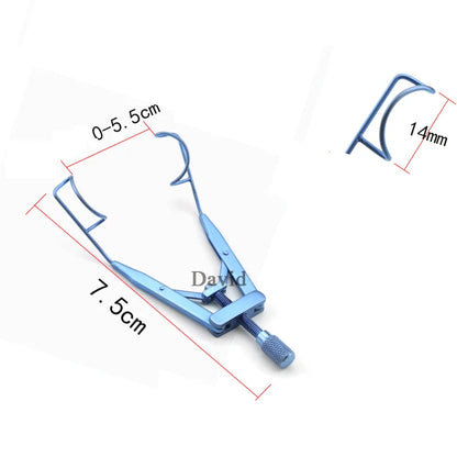 Microscopic Medical Ophthalmic Instruments Titanium Eyelid Stretcher Medical Surgery Eyelid Open Stretcher Seal