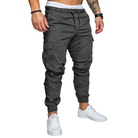 Autumn Men Pants Hip Hop Harem Joggers Pants 2025 New Male Trousers Mens Joggers Solid Multi-pocket Pants Sweatpants M-5XL