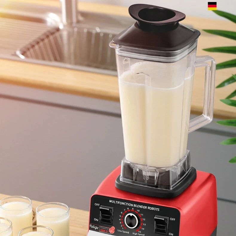 THANKSHARE 3000W Heavy Duty Commercial Grade Blender 6 Blades Mixer Juicer Fruit Food Processor Ice Smoothies BPA Free 2L Jar