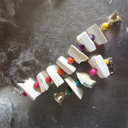 Cuttlefish Bones Calcium Supplements Bird Cage Perch Hamster Molars Chewing Toys Chewing Bird Food Pick Stone Bird